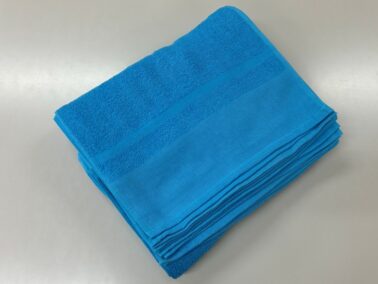 Ｂ品　カラータオル　ブルー　日本製